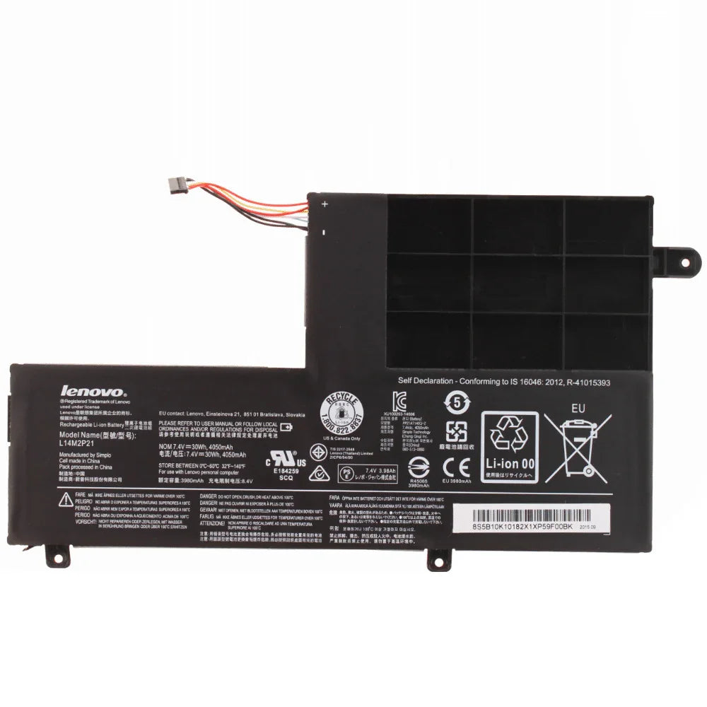 L14L2P21 L14M2P21 Genuine Lenovo Yoga 500-14IBD, 500-15ISK Edge 2-1580 Flex 3-1435 Flex 3-1470 PC Laptop Battery - eBuy UAE